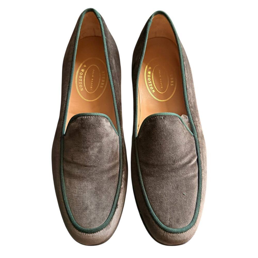 Stubbs & Wotton Palm Beach Contrast Beaver Men Lux Loafer Brown Size 11 New - Picture 5 of 10
